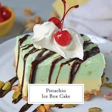 Vanilla ice cream, like other flavors of ice cream, was originally created by cooling a mixture made of cream, sugar, and vanilla above a container of ice and salt. Pistachio Icebox Cake The Best No Bake Pistachio Cake