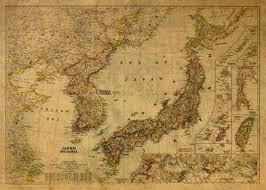 Ygyt map canvas wall art for vintage large old world map nordic style poster for home i unframed i 24x32 inches. Vintage Map Of Japan 1945 Poster By Design Turnpike Displate