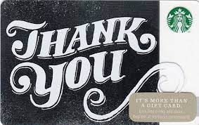 Free starbucks gift card generator. Thank You Scripted Starbucks Card Closer Look Starbucks Card Starbucks Gift Card Free Starbucks Gift Card