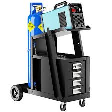 Do residential work as well as cutting edges, cast iron, tig services. Mig Carts Welding Cart