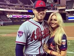 Freeman and his wife, chelsea, on sunday used their twitter accounts to announce the additions of twin sons by posting officially a family of five. due to coronavirus protocols in place at all major. Freddie Freeman S Wife Chelsea Goff Fabwags Com Atlanta Braves Freeman Braves