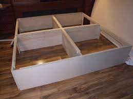 Orlando king platform bed with flat panel foot board and 2 urban bed drawers in grey. How To Build A Platform Storage Bed For Under 200 Diy Platform Bed King Storage Bed Diy Bed