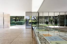 The german pavilion, also known as barcelona pavilion, is a small building at the bottom of the montjuic hill, designed by ludwig mies van der rohe for the 1929 barcelona expo. Artistic Intervention Re Enactment Highlights Lilly Reich S Works In The Barcelona Pavilion Archdaily
