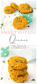 Sweet Potato Quinoa Cakes Haute Healthy Living Recipe Baby Food Recipes Quinoa Cake Baby Led Weaning Recipes