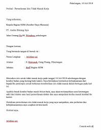 Ibu ida mursyid perum anging mamiri 10 yogyakarta. 3 Contoh Serta Cara Menulis Surat Izin Sakit Yang Baik Dan Benar Tutorialbahasainggris Co Id