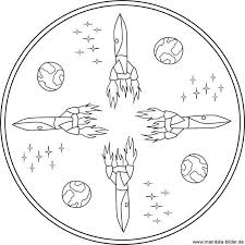 Mandala Ausmalbild Mit Raketen Planeten Im Weltraum Ausmalbild Im Mandala Mit Planeten Raketen Weltraum Mandala Coloring Pages Part Of Hand