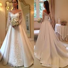 Vintage A Line Wedding Dresses Lace Appliques Long Sleeves Off Shoulder Sheer Backless Weddingdres Vestido De Casamento Vestido De Noiva Casamento De Princesa
