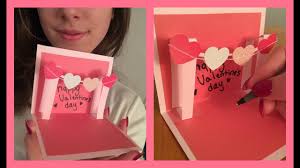 This is one of our quickest valentine's cards to make, but it can be a fun tracing, cutting and pasting activity for younger kids. How To Make A Cute Homemade Pop Up Valentine S Card Very Easy Youtube