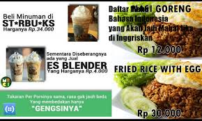 Saat berlibur ke luar negeri, tentu tidak lengkap rasanya kalau kamu tidak mencicipi kuliner khas disana. Daftar Menu Bahasa Indonesia Yang Akan Jadi Mahal Jika Di Inggriskan Kwikku