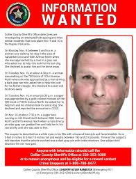 This afternoon deputies are distributing this flyer in the Naples Park  area. We also ask that anyone with a doorbell video system or other outdoor  security video system that may have captured