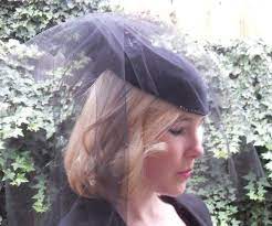 Funeral Hat Civil War Widow Alternative Bride Black Veil Bride Mourning Hat Victorian Style Sass Edward Alternative Bride Black Veil Brides Veil Brides