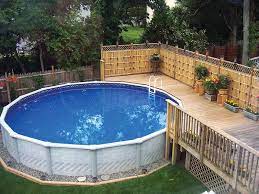 Above Ground Pool Ideas And Design Swimming Pool Decks Swimming Pool Landscaping Backyard Pool