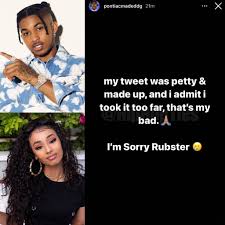Hip Hop Ties on X: DDG apologizes to Rubi Rose. Says his tweet about his  next girl needing to have less than 60 bodies was petty.👀 “I admit I took  it too