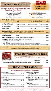 List of prices for all items on the texas roadhouse menu. Texas Roadhouse Menu Menu For Texas Roadhouse South Fort Worth Fort Worth