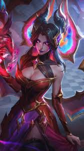 Morgana Star Nemesis Ruby Chroma Skin LoL Splash Art 4K Wallpaper iPhone HD  Phone 3861m