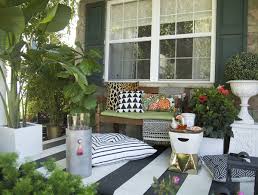 Black And White Striped Patio Decor Tropical Black And White Striped Porch Cuckoo4design Summer Outdoor Decor Backyard Decor Country Patio