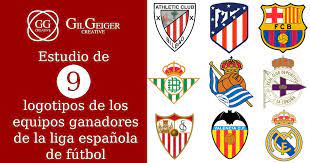 Según el último campeonato finalizado. Estudio De Los 9 Logotipos De Futbol De Equipos Ganadores De La Liga Espanola Identidadvisualdeportiva Liga Espanola De Futbol Logotipos De Futbol Futbol