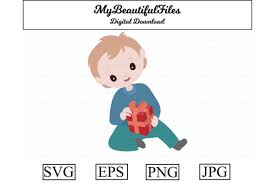 Download Christmas Boy Present Clipart Design Graphic By Mybeautifulfiles Creative Fabrica Yellowimages Mockups