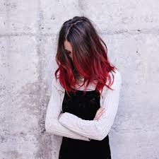 Half black half white hair. 10 Popular Red And Black Hair Colour Combinations