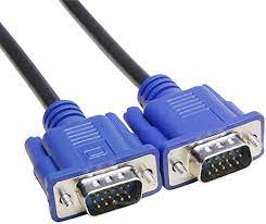 The 'd' shape ensures that vga cables will only fit one way round. Ekylin Vga To Vga Cable 1 5 M 5 Ft Vga To Vga Video Cable Vga Adapter Cable For Computer Pc Laptop Hdtv To Monitor Screen Projector With Vga Connector Amazon De Computer