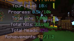 The world itself is filled with everything from icy mountains to steamy jungles, and there's always something new to explore, whether it's a witch's hut or an interdimensional portal. 7 000 Wins Hypixel Minecraft Server And Maps