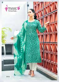 MYSTIC 9 NISHA VOL 3 COTTON BATIK PRINTS FANCY KURTI COMBO SET AT BEST  ONLINE RATE WHOLESALER SURAT
