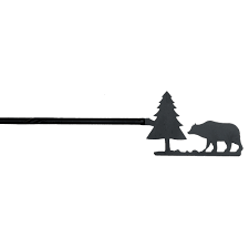 Enjoy the timeless look of wrought iron with the forest drapery hardware porto collection. Bear Tree Wrought Iron Curtain Rod