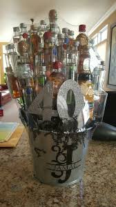 40th Birthday Gift Baskets For Him 40th Birthday Gift Drinkable Arrangements Liquor Bouquet Birthday Drinks Birthday Party Decorations For Adults 40th Birthday Decorations