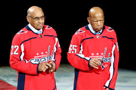 Willie o'ree became the first black hockey player to play a national hockey league (nhl) game on 18 january. Willie O Ree John Lewis Drop The Ceremonial Pucks Capitals Outsider