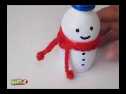Seni kreatif yang terbuat dari barang bekas! Snowman Dari Botol Bekas Youtube