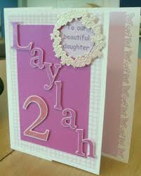 Birthday Wishes For 2 Year Old Daughter Little Princess Card For A 2 Year Old Girl Card Making Birthday Old Birthday Cards Girl Birthday Cards