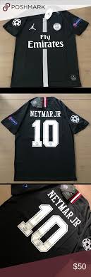 Neymar psg jordan jersey neymar psg jordan jersey on sale. Psg Jordan Black Neymar Jr 10 Soccer Jersey Men Soccer Jersey Neymar Jr Soccer