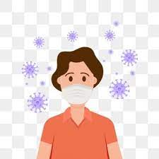 Women Wear Masks For Health During Corona Person Contagious Epidemic Png And Vector With Transparent Background For Free Download Flyer And Poster Design Cartoons Vector Pink Flowers Background