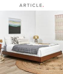 basi walnut queen bed frame in 2021 simple bed frame farmhouse bed frame floating bed frame