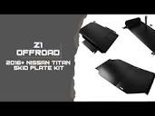 2016+ Nissan Titan Skid Plate Kit by Z1 Off-Road - Z1 Off-Road ...
