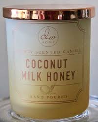 Dw Home Candle Coconut Milk Honey 1 Wick 3 8 Oz Mini Richly Scented Ball Jar New Dwhome Dw Home Candles Honey Candle Candles