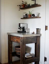 Round mirrored coffee table top inspired by old whiskey & wine barrels, acrylic mirror tabletop rustic living room home bar furniture, size 24/30/36/40 inches amazon $ 229.99 Diy Concrete Top Coffee Bar The Merrythought