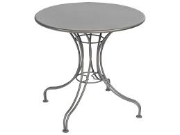 Woodard Wrought Iron 30 Wide Round Bistro Table 13l4rd30 In 2020 Bistro Table Metal Table Wrought Iron Table