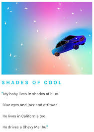 Lana Del Rey My Baby Lives In Shades Of Blue Lana Del Rey Ldr Shades Of Cool Lana Del Rey Lyrics Lana Del Rey Lyric Poster