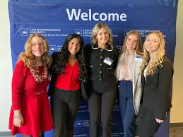 Olivia Shackleton '16, a producer for Fox News Sunday in Washington, DC,  returned to Padua to talk to students in Mrs. Simna's Multimedia Journalism  class. Students held a press conference and asked