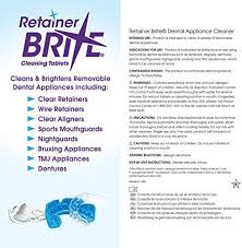 When you want to provide the retainer with a deeper clean, consider mixing some dish soap with lukewarm water. Amazon De Retainer Brite Reinigungstabletten 96 Tabletten Neue Formel