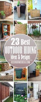 In a small garden you will want your bins to disappear as much as possible. 25 Budget Friendly Outdoor Hiding Ideas To Keep Everything Organized Decor Home Ideas