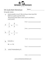 The math worksheets on this page cover many of the core topics in 5th grade math, but confidence in all of the basic operations is essential to success both in 5th grade and. Fifth Grade Math Practice Worksheet Printable 9th Grade Math Math Review Worksheets Math Practice Worksheets