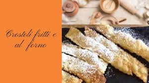 I galani al forno sono più leggeri dei galani fritti ma comunque buoni. Galani Crostoli Cenci Bugie Frappole Di Carnevale Bollose Fritte O Cotte Al Forno Youtube