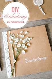 Vintage Einladungskarten Mit Schleierkraut Brautrezepte De Karte Hochzeit Hochzeitseinladungen Diy Einladungen