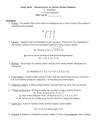 Composite numbers are the ones that have more than two factors. Study Guide Sol 5 3 Even Odd Prime Composite