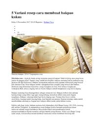 Entdecke rezepte, einrichtungsideen, stilinterpretationen und andere ideen zum ausprobieren. 5 Variasi Resep Cara Membuat Bakpao Kukus Docx