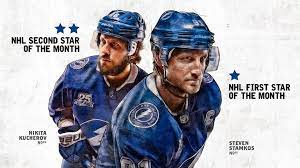 Nikita kucherov has been breaking salary cap era scoring records this season. Steven Stamkos Nikita Kucherov Named Nos 1 And 2 Stars Of October