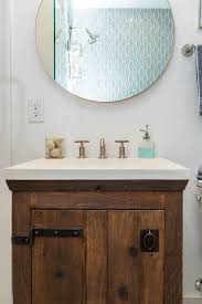 A Property Brothers Bathroom Packed With Native Trails Products Pictured Sola Reclaimed Wood Bathroom Vanity Kitchen Bathroom Remodel Small Bathroom Remodel