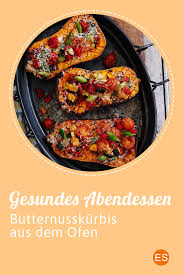 Butternusskurbis Aus Dem Ofen Rezept Gesundes Abendessen Butternusskurbis Rezepte Butternusskurbis
